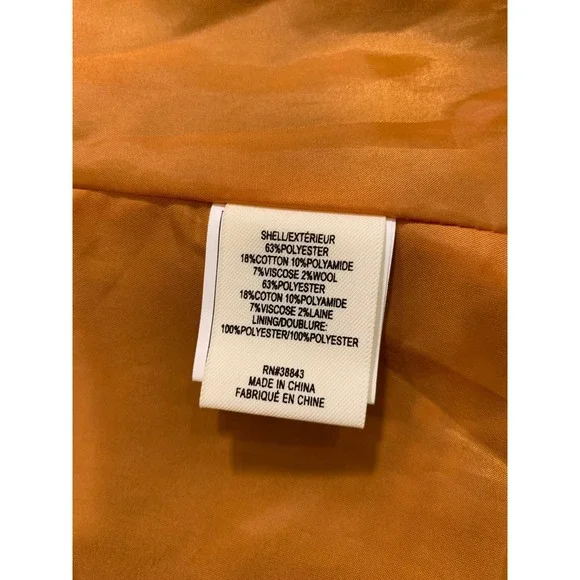 VNTG Maralyn & Me Plaid Pea Coat Dark Academia Tweed Jacket Brown Grey S - Picture 3 of 9